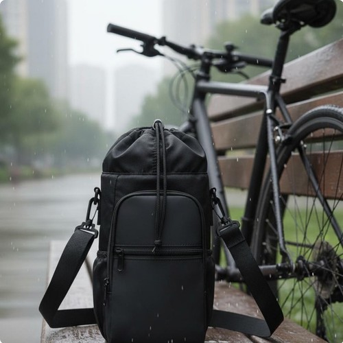 Water bottle bag with - bottle, phone
