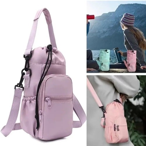 Portable water bottle carrier - water,