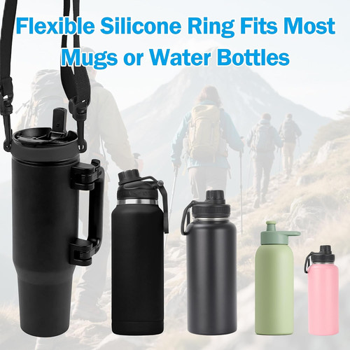Black adjustable water - water, bottle