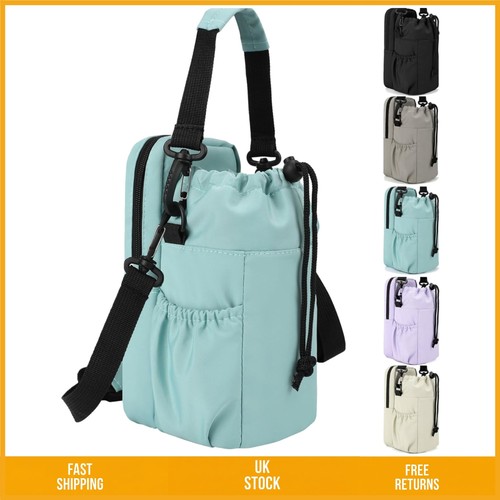 Insulated water bottle carrier - water,