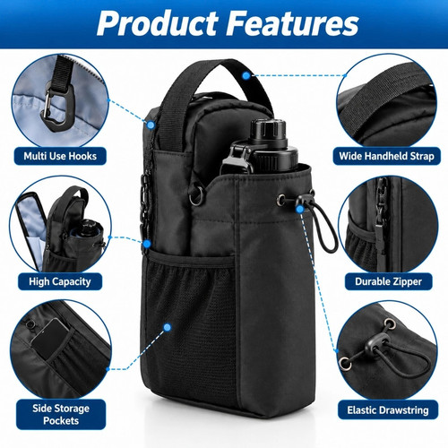 Magnetic gym bag water bottle - magnetic,
