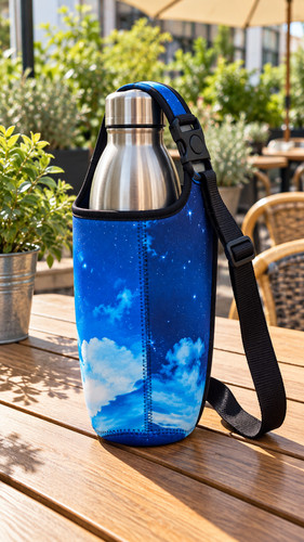 Neoprene water bottle holder - neoprene,