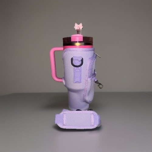 Lilac waterbottle holder bag - lilac,