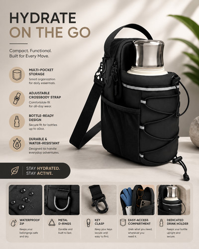 Magnetic gym bag - bag, bottle